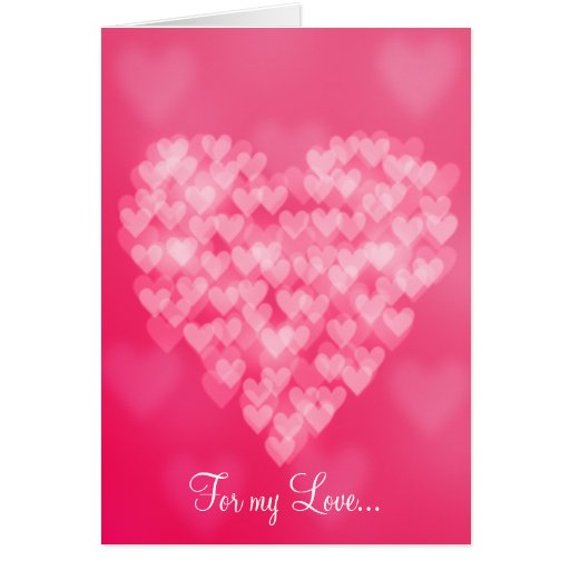 Bokeh Heart Valentine's Day Card