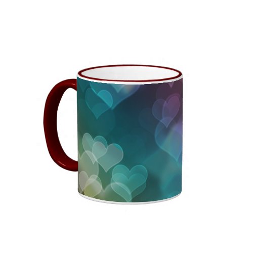Bokeh Hearts Mug mug