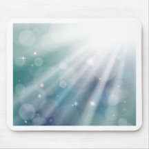 Bokeh light rays background mouse mat