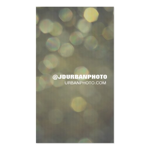 Bokeh Lights Business Card Templates (back side)