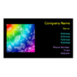 Bokeh Rainbow Pattern business cards