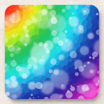 Bokeh Rainbow Pattern Coasters
