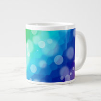 Bokeh Rainbow Pattern Extra Large Mugs