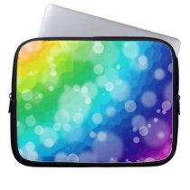 Bokeh Rainbow Pattern Laptop Sleeve Case