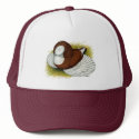 Bokhara Trumpeter:  Red Baldhead hats