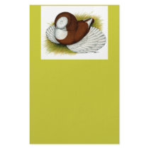 Bokhara Trumpeter: Red Baldhead stationery by diane_jacky Bokhara Trumpeter: Red Baldhead stationery