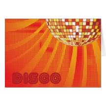 Bola de discoteca de los años 80 80s del ~ del dis felicitacion 