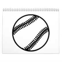 Bola del béisbol calendarios