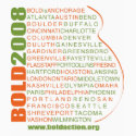 BOLD 2008 Cities T-Shirt by BOLDaction BOLD 2008 Cities T-Shirt