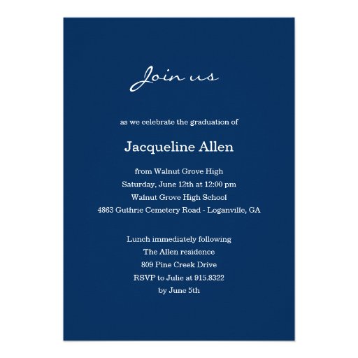 Bold and Beautiful Graduation Invitation