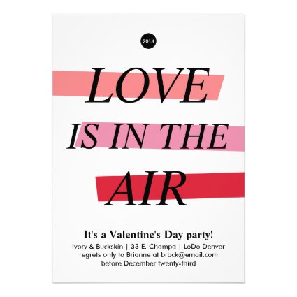 Bold and Bright Valentine's Day Party Invitation