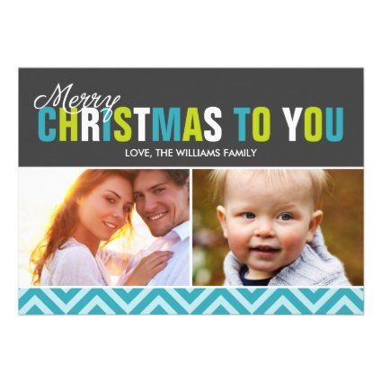 Bold and Colorful Merry Christmas Cards