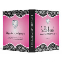 Bold and Stylish Jewelry Designer Portfolio Binder