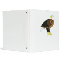 Bold Bald Eagle 3 Ring Binder