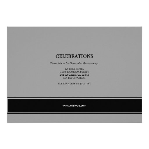 Bold Bar 1 Photo Graduation Announcement