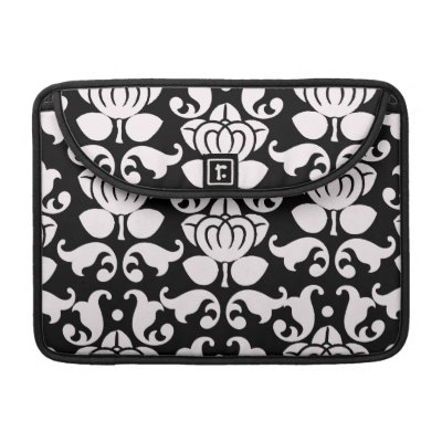 bold black and white damask pattern sleeves for macbooks Rickshaw_flapsleeve bold black and white damask pattern sleeves for macbooks Rickshaw_flapsleeve