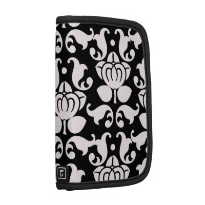 bold black and white damask pattern planners Rickshaw_folio bold black and white damask pattern planners Rickshaw_folio