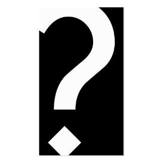 Question Mark Business Cards &amp; Templates | Zazzle