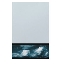 Bold Blue Cloud Border Stationery by SialiciousStationary Bold Blue Cloud Border Stationery