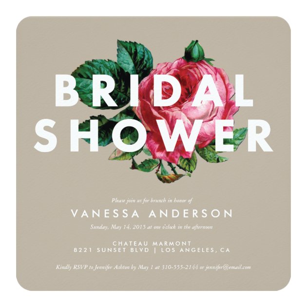 Bold Botanical | Bridal Shower Invitation