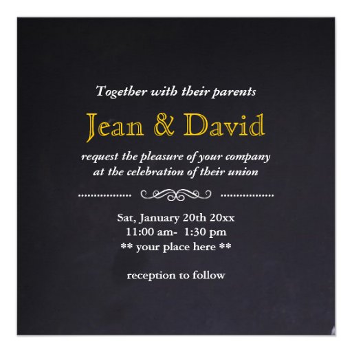 Bold Bride & Groom Birds We Do Wedding Invitation