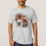Bold British Bulldog Grunge style Union Jack Tee Shirt