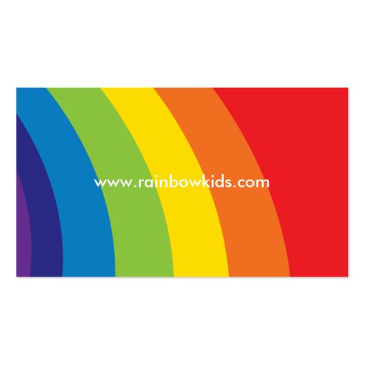 BOLD BUSINESS CARD :: fun rainbow 1L (back side)