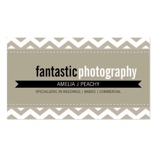 BOLD BUSINESS CARD :: simple modern chevron 8