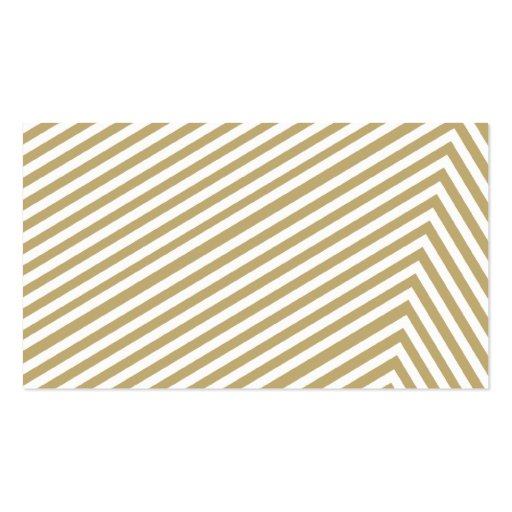 BOLD BUSINESS CARD : simple pattern stripe gold (back side)
