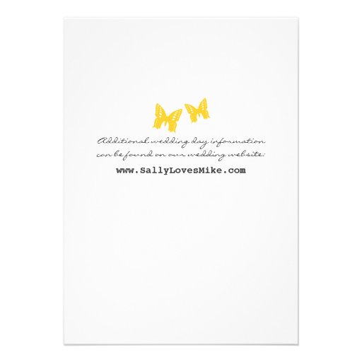 Bold Butterflies Wedding Invitation