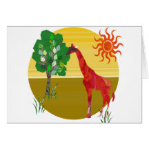 Bold Charming Giraffe Card