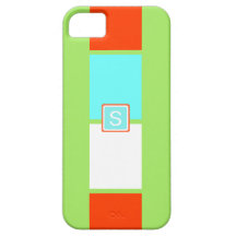Bold Colorblock Windows Personalized Monogram iPhone 5 Case