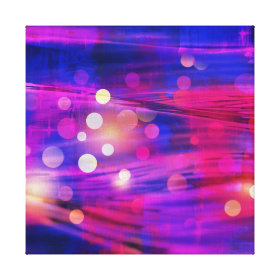Bold Colorful Purple Blue Pink Abstract Design Canvas Print