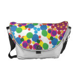 Bold colourful geometric / chaotic messenger bag