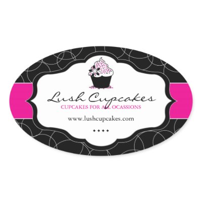 Bold Cupcake Stickers by colourfuldesigns