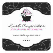 Bold Cupcake Stickers