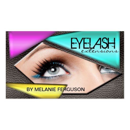 BOLD EYELASH EXTENSIONS  BUSINESS CARD (front side)