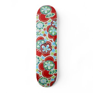 Bold Floral design Skateboard