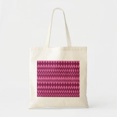 Bold Girly Magenta Pink Chevron Tribal Pattern Canvas Bag