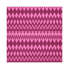 Bold Girly Magenta Pink Chevron Tribal Pattern Stretched Canvas Print