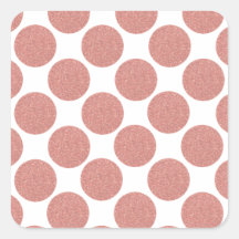 Bold Glitter Rose Gold Dots Sticker