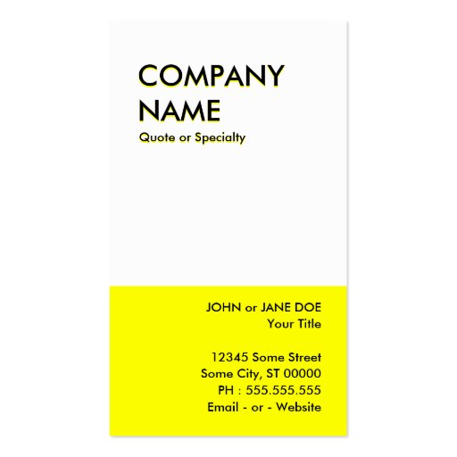 bold gold business card