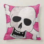 Bold Gothic Skull Pillow