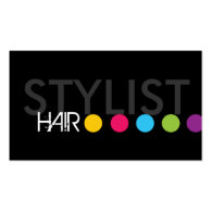 Bold Hair Stylist Business Card