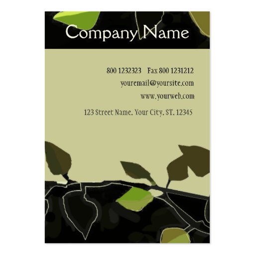 Bold Landscaping Forest-Geen Business Card (back side)