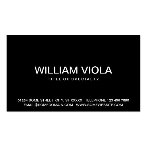 bold LAWYER Business Card Template (back side)