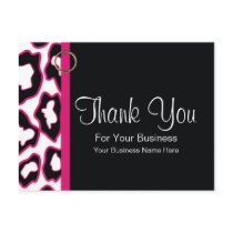 Bold Leopard Print :: Business Postcard Template postcards