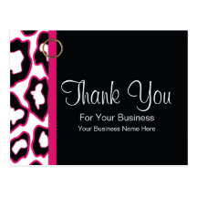 Bold Leopard Print :: Business Postcard Template