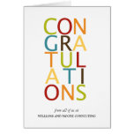 Bold Letters Congratulation Cards