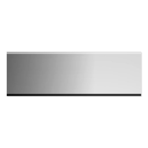 Bold Metal Look Name Plate Business Cards (back side)